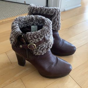 Ugg shearling booties size 10